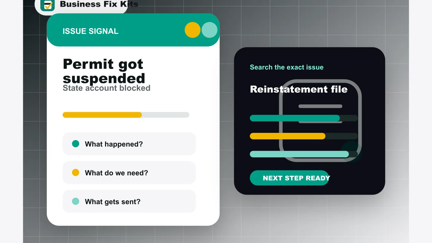 A Sales Tax Permit Suspension Needs a Reinstatement Plan Before Revenue Freezes and More Notices Stack Up