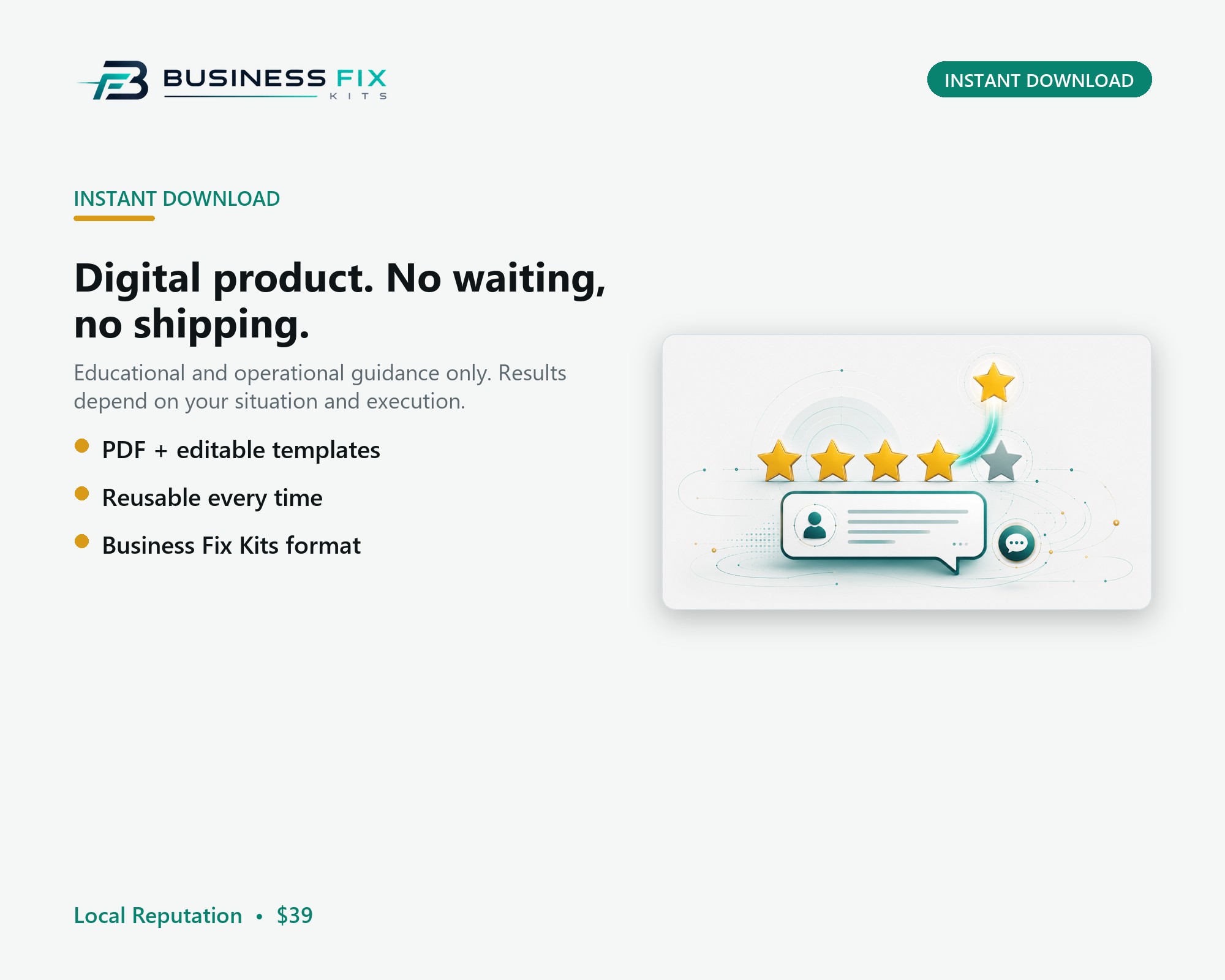 Bad Google Review Response + Recovery product photo