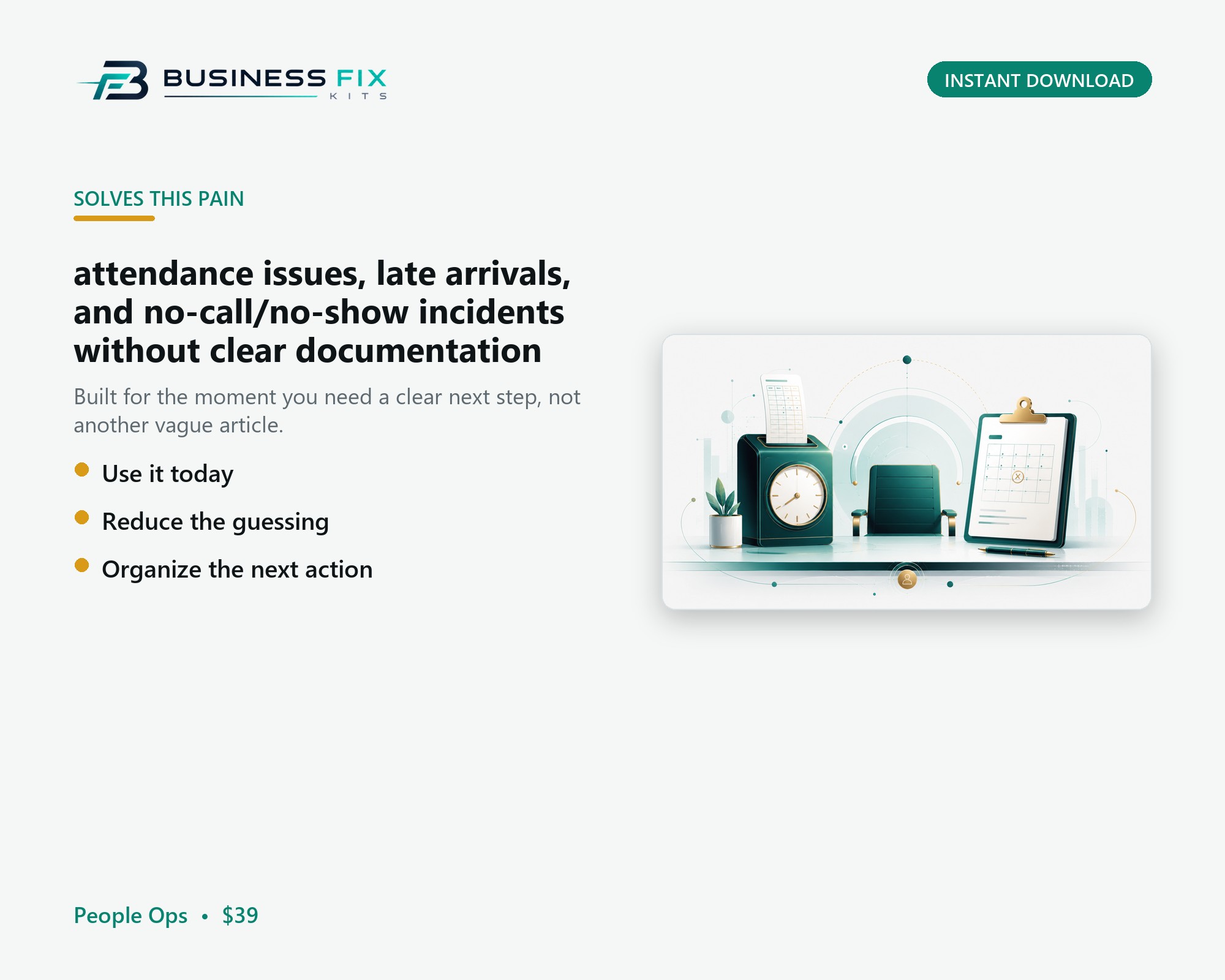 Employee Attendance Write-Up + No-Call/No-Show Kit product photo