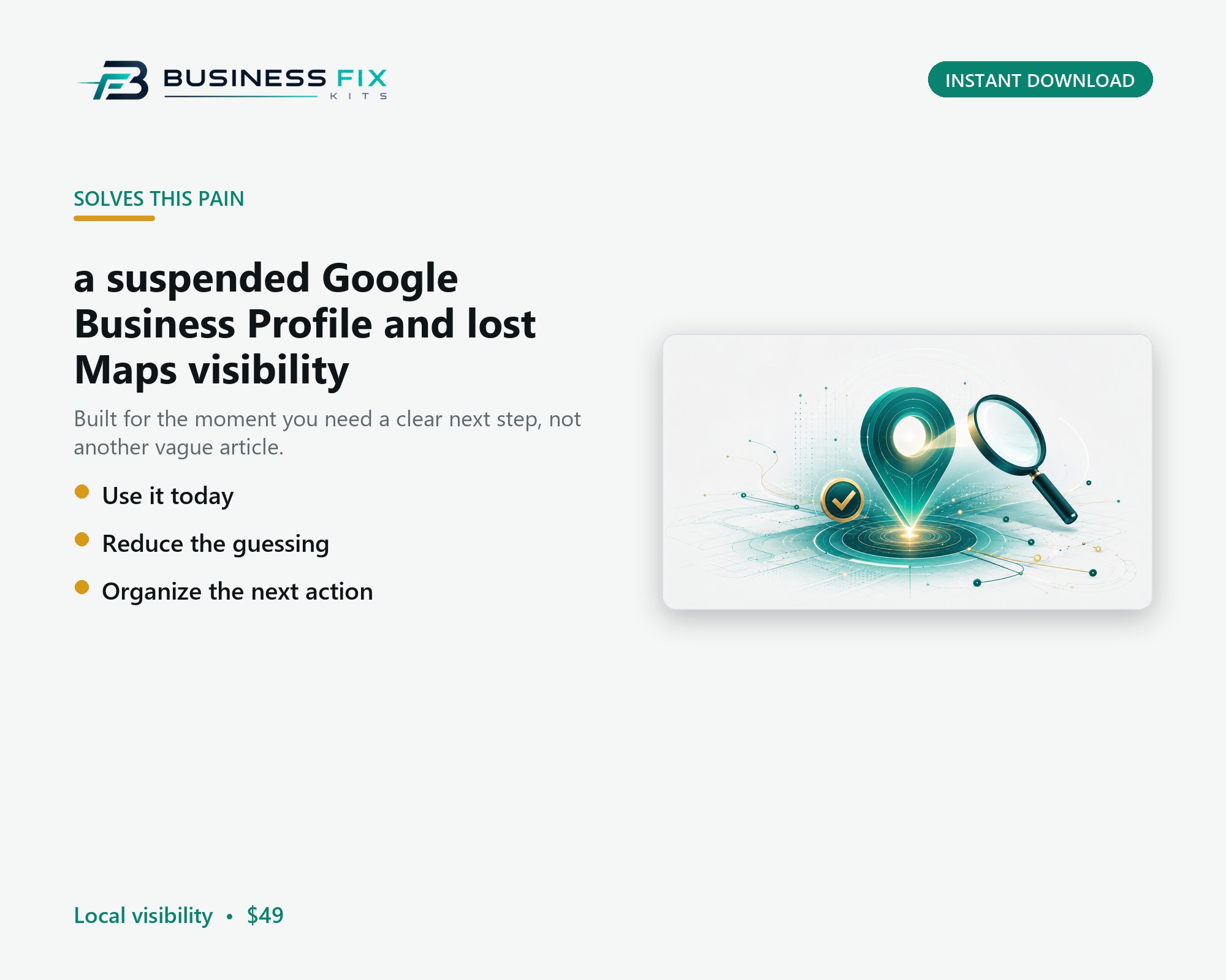 Google Business Profile Suspension Appeal Kit product photo