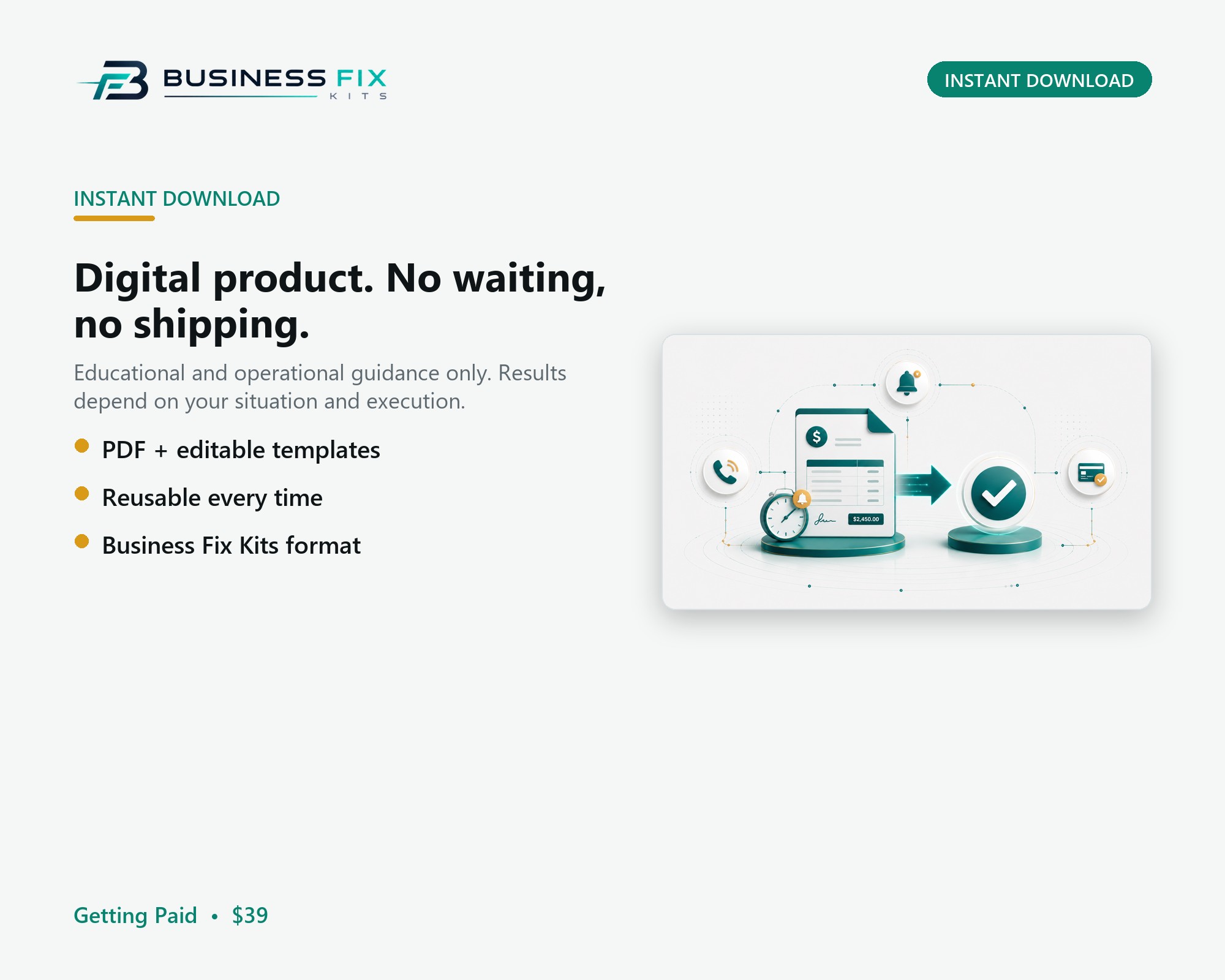 Late Invoice Collection Without Burning Relationships product photo