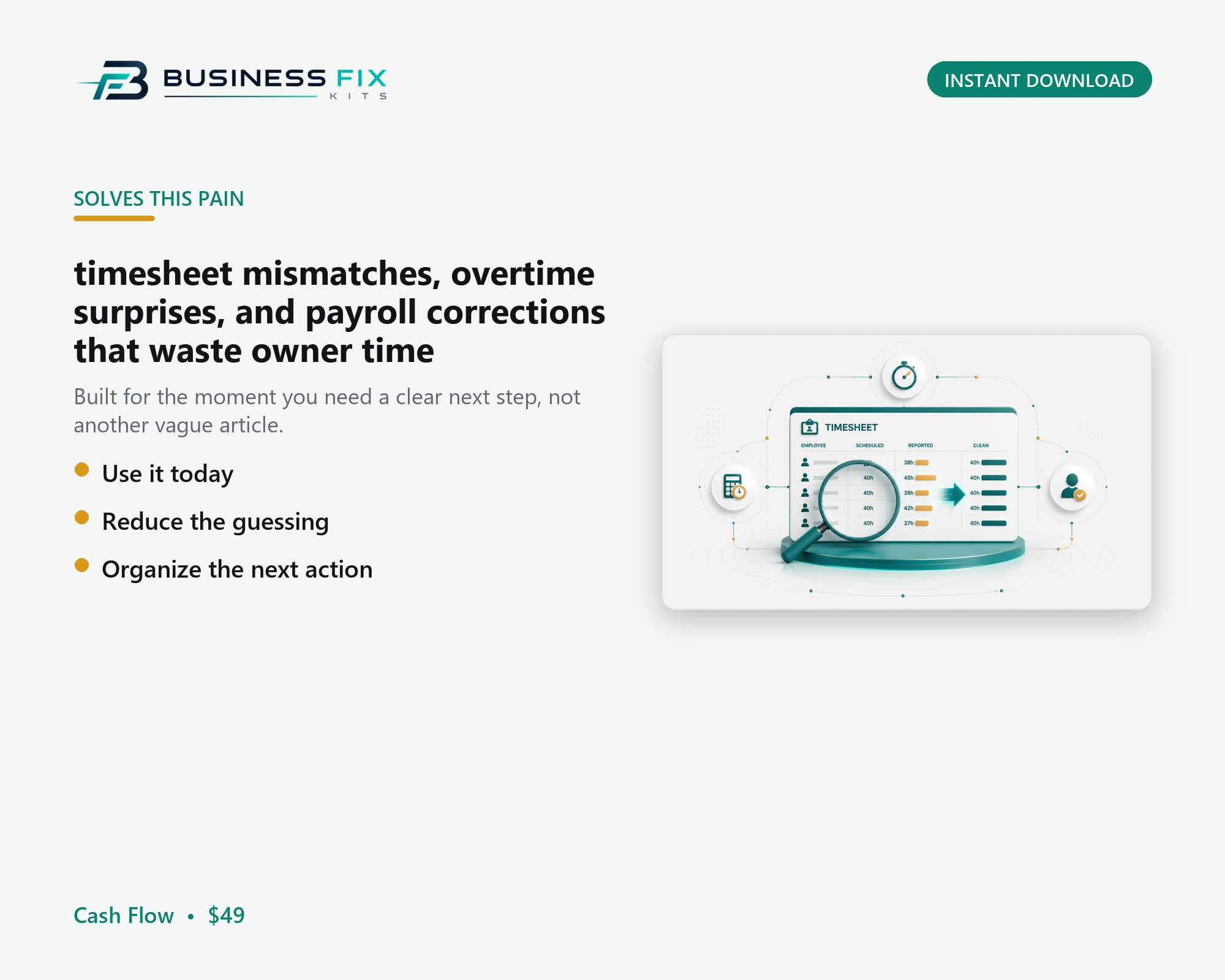 Payroll Error + Overtime Cleanup Kit product photo
