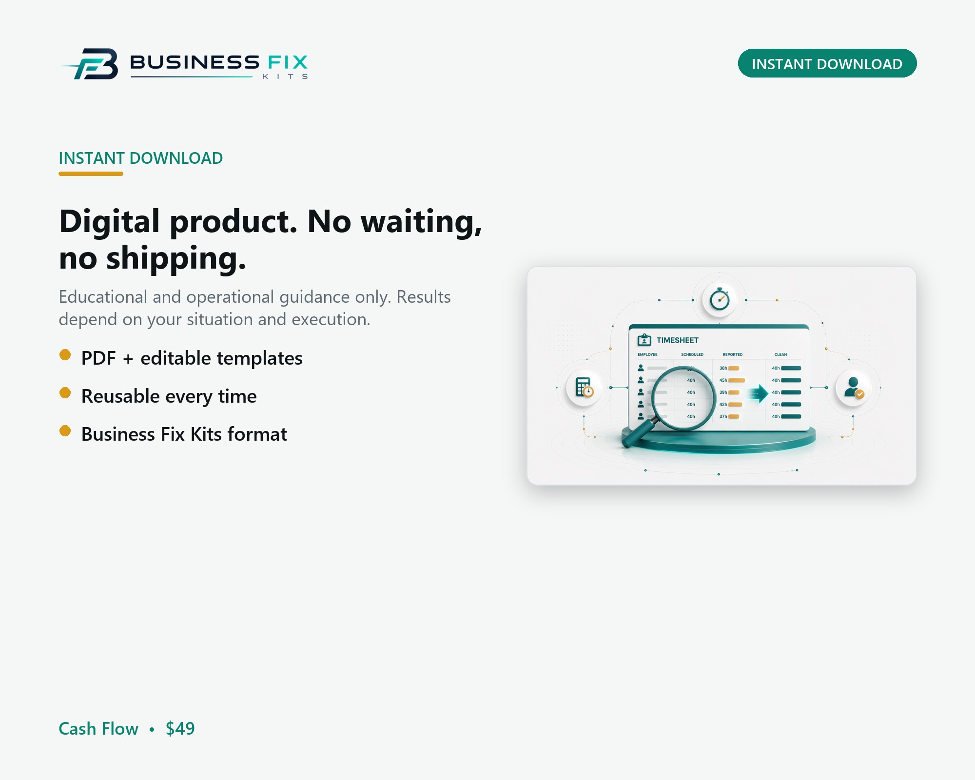 Payroll Error + Overtime Cleanup Kit product photo