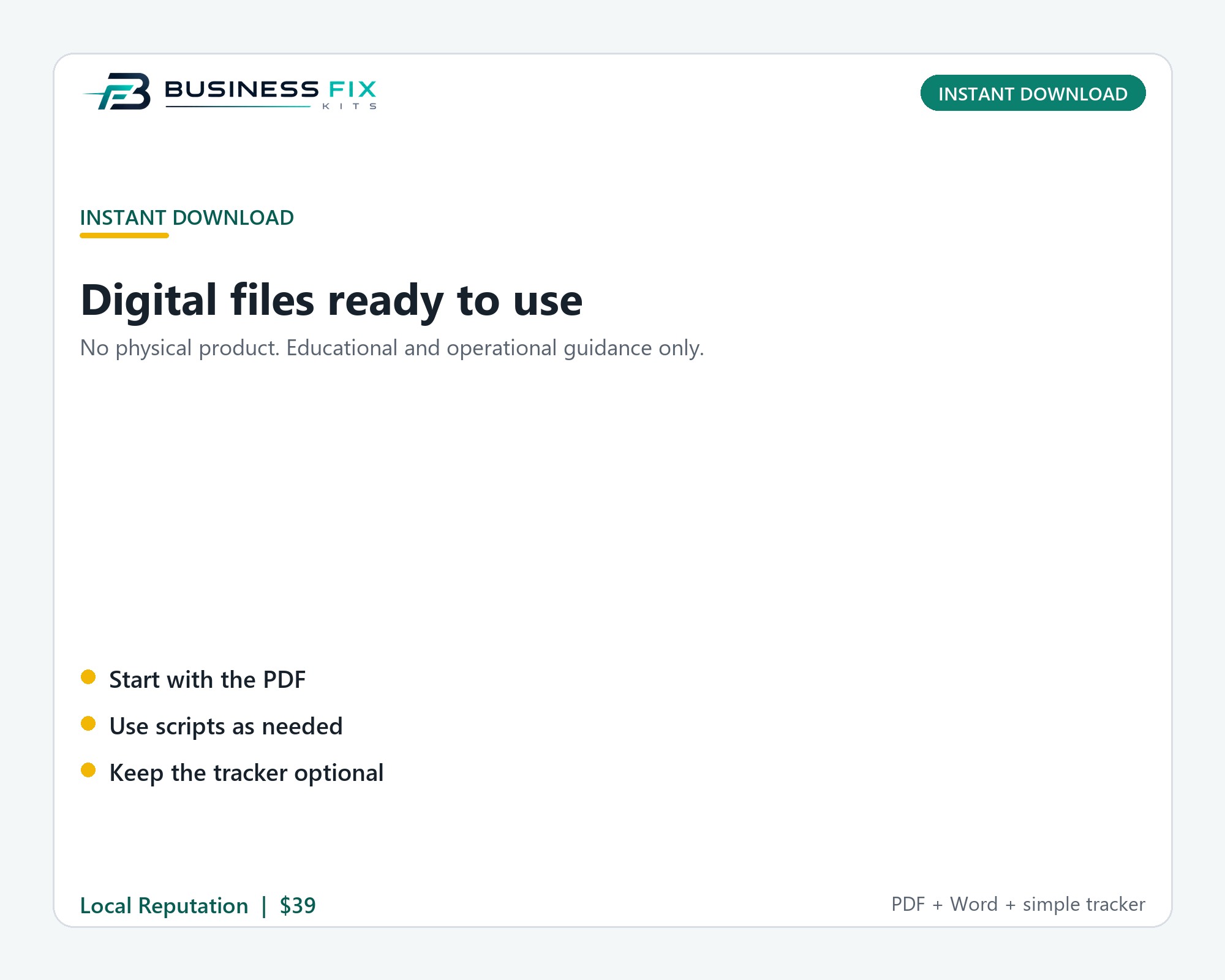 Google Merchant Center Misrepresentation Recovery Kit product photo