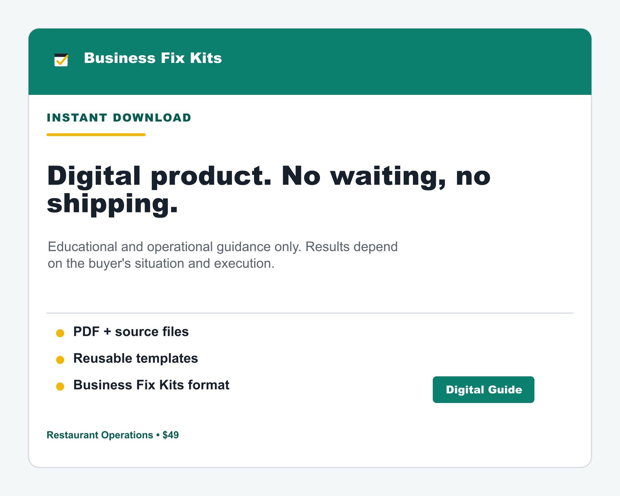Uber Eats Merchant Deactivation Appeal Kit product photo