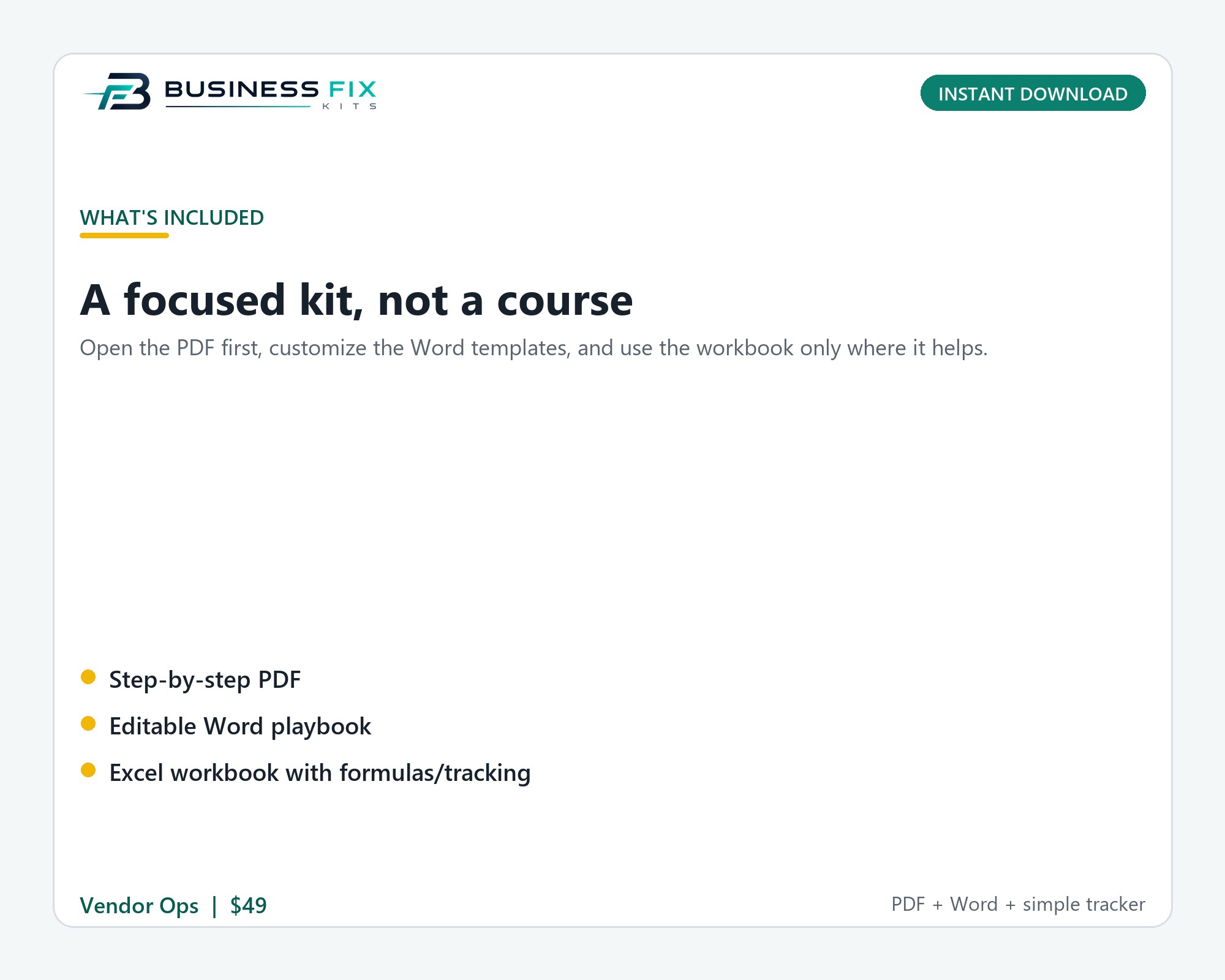 Vendor ACH Change Fraud Verification Kit product photo