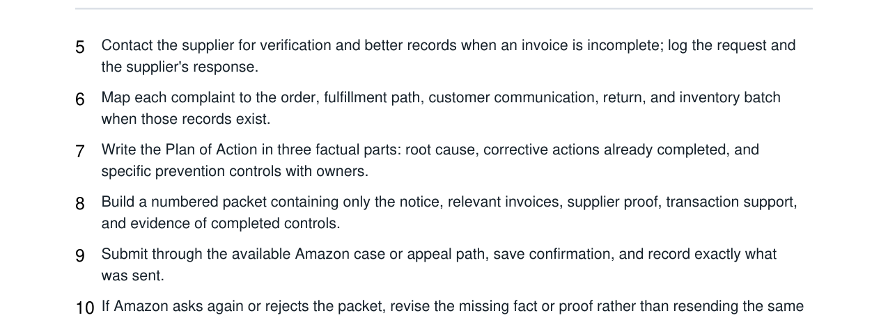 Amazon Product Authenticity Complaint POA Kit real file preview