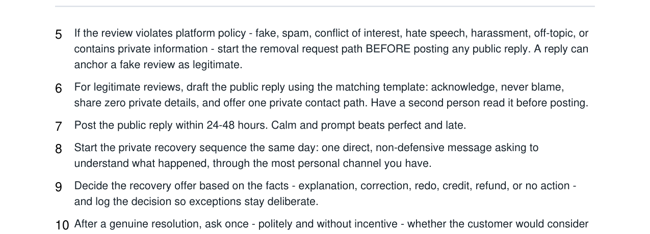 Bad Google Review Response + Recovery real file preview