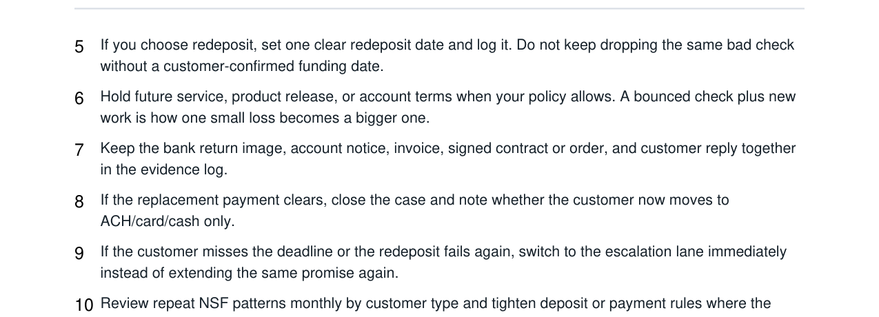Customer Check Bounce NSF Recovery Kit real file preview