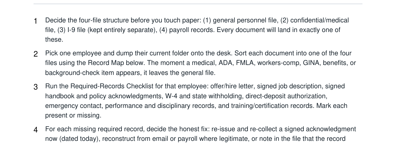 Employee File Audit + Missing Record Cleanup Kit real file preview