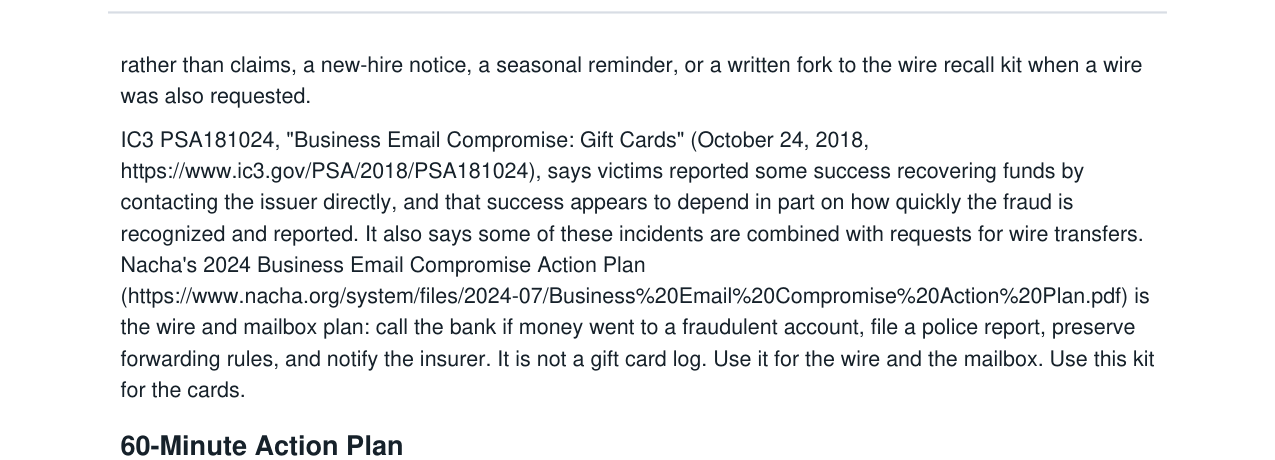 Gift Card Scam Response Kit real file preview