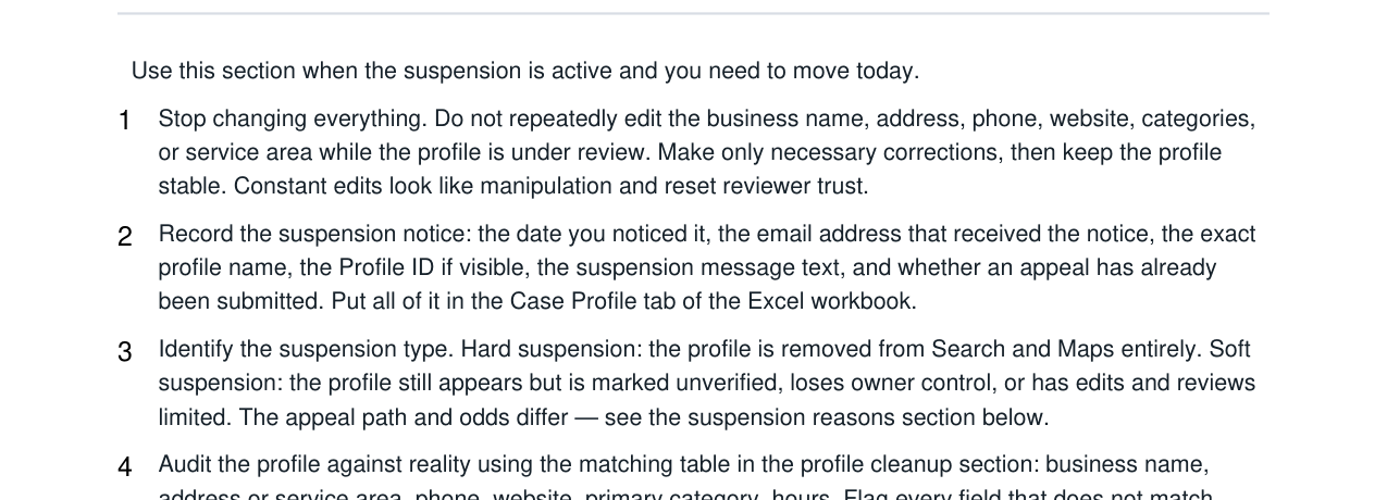 Google Business Profile Suspension Appeal Kit real file preview