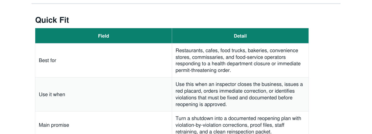 Health Department Closure Order Reopening Kit real file preview