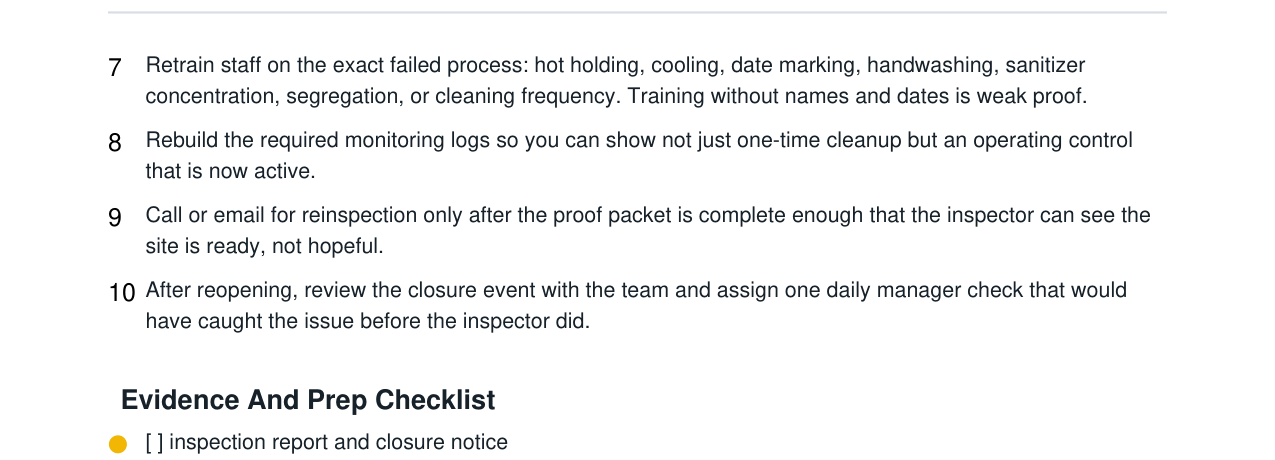 Health Department Closure Order Reopening Kit real file preview