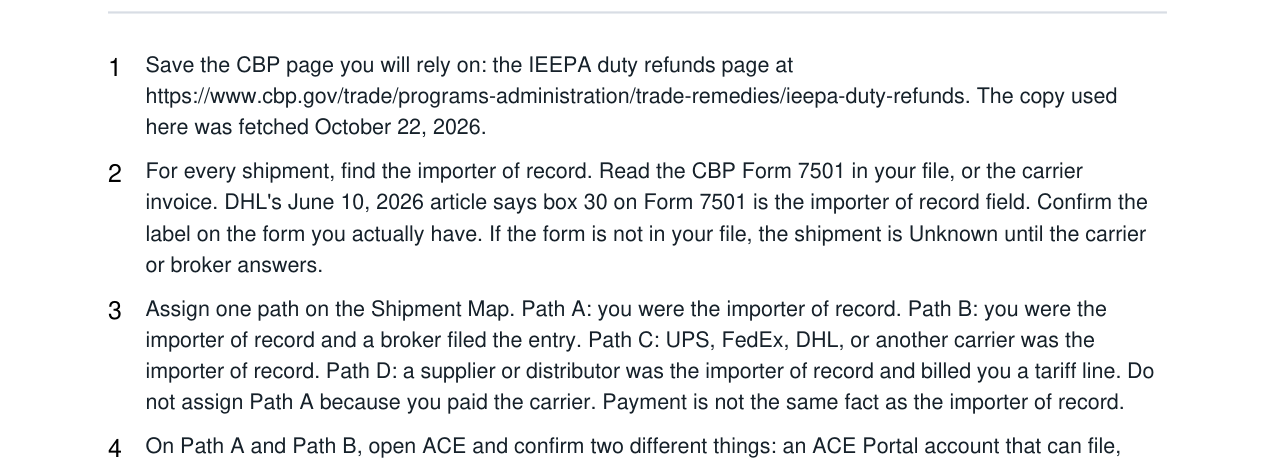 IEEPA Tariff Refund Recovery Kit real file preview