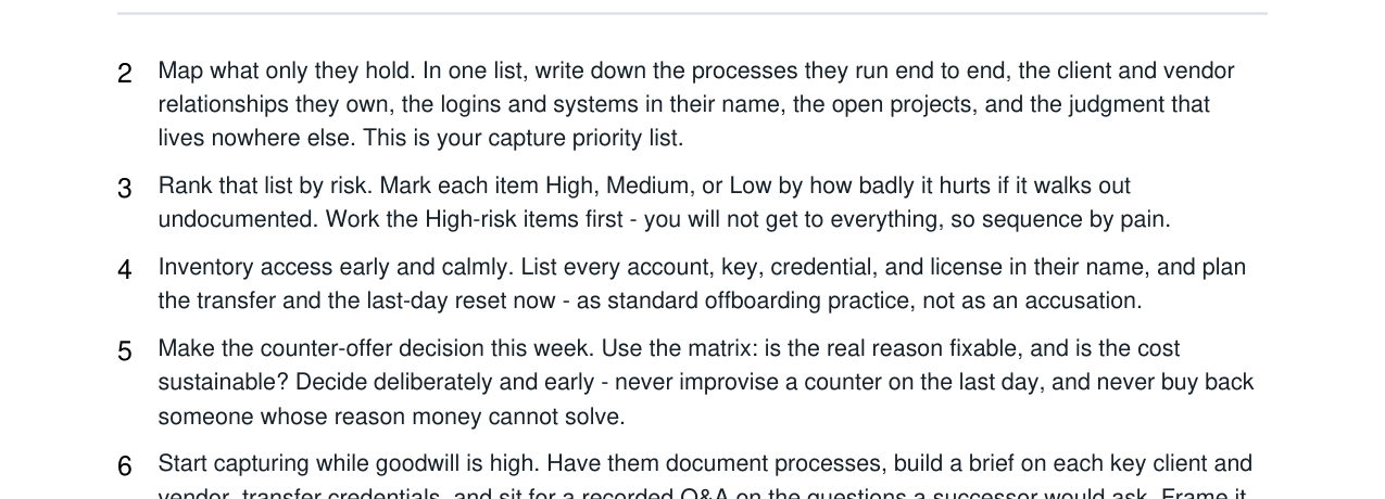 Key Employee Resignation Transition + Coverage Kit real file preview
