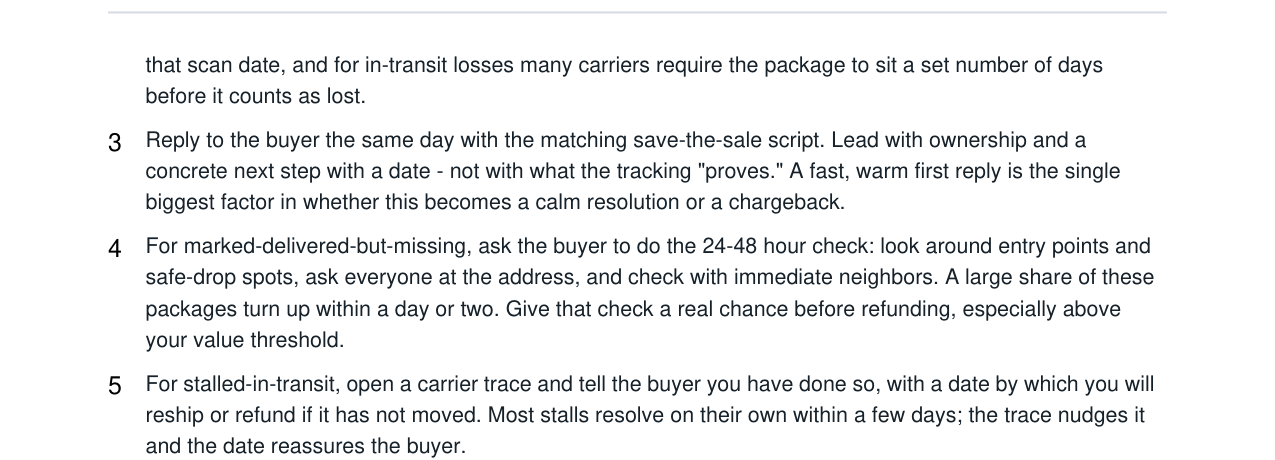 Lost Package Claim + Buyer Save-the-Sale Kit real file preview