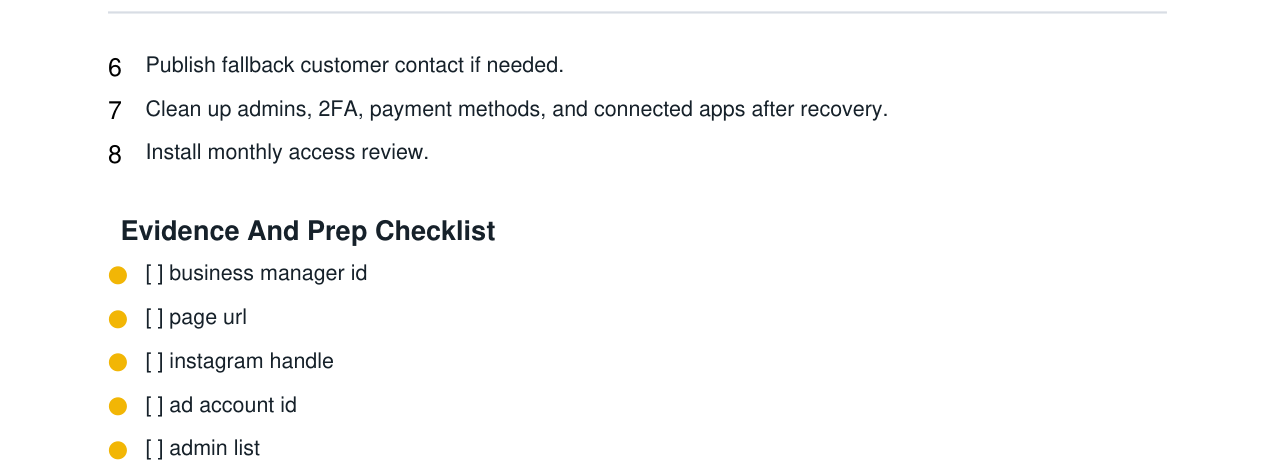 Meta Business Manager + Instagram Lockout Recovery Kit real file preview