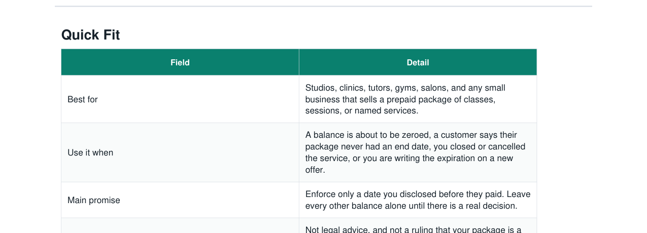 Paid Package Expiration Policy Kit real file preview