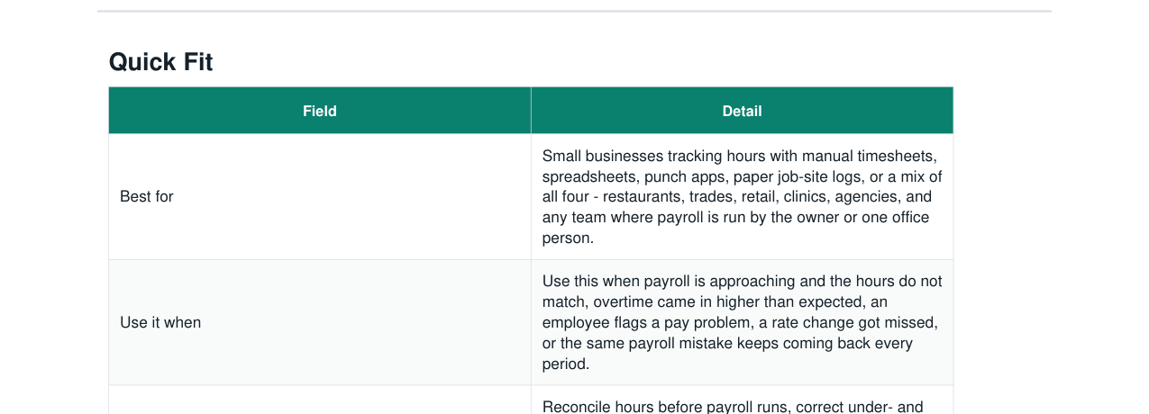 Payroll Error + Overtime Cleanup Kit real file preview