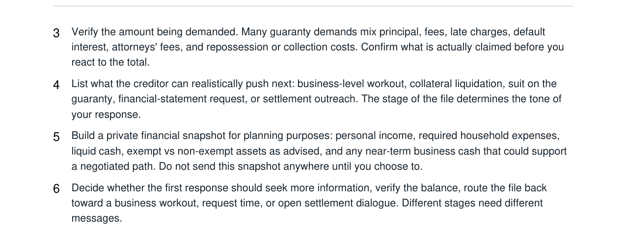 Personal Guaranty Demand Response Kit real file preview