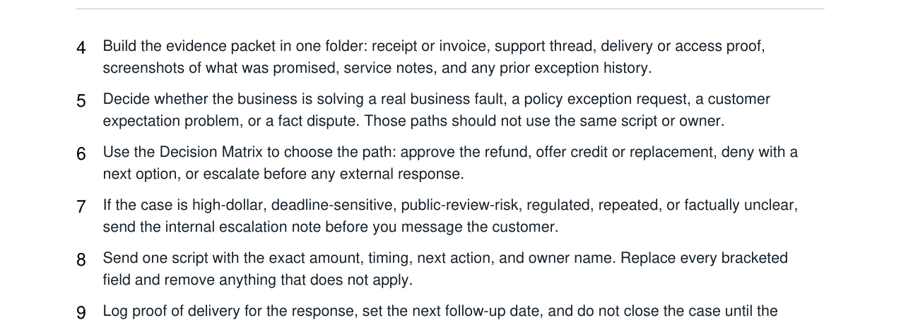 Refund Request Triage + Resolution Log Kit real file preview