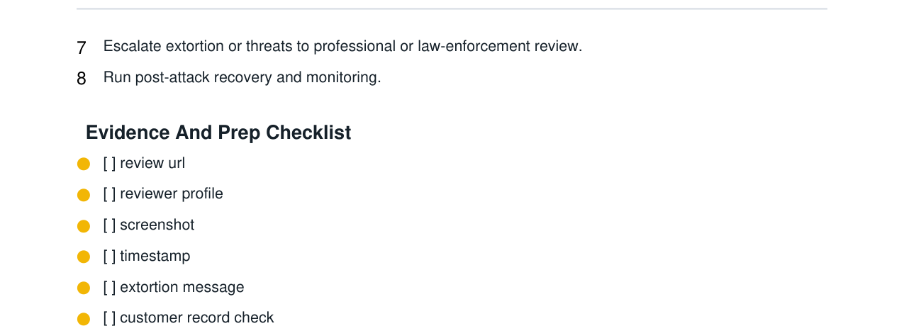 Review Bombing + Extortion Response Kit real file preview