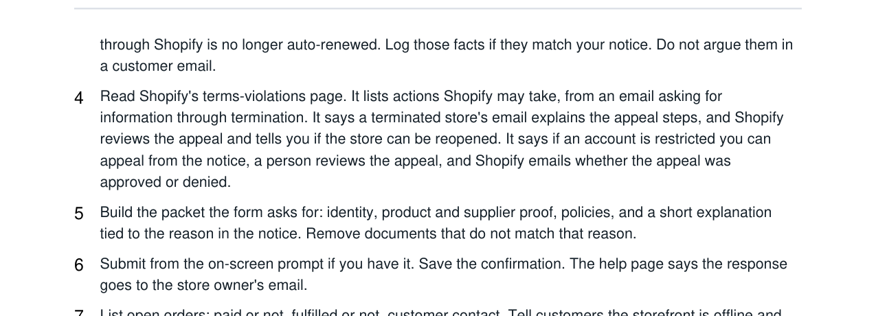 Shopify Store Termination Organizer Kit real file preview