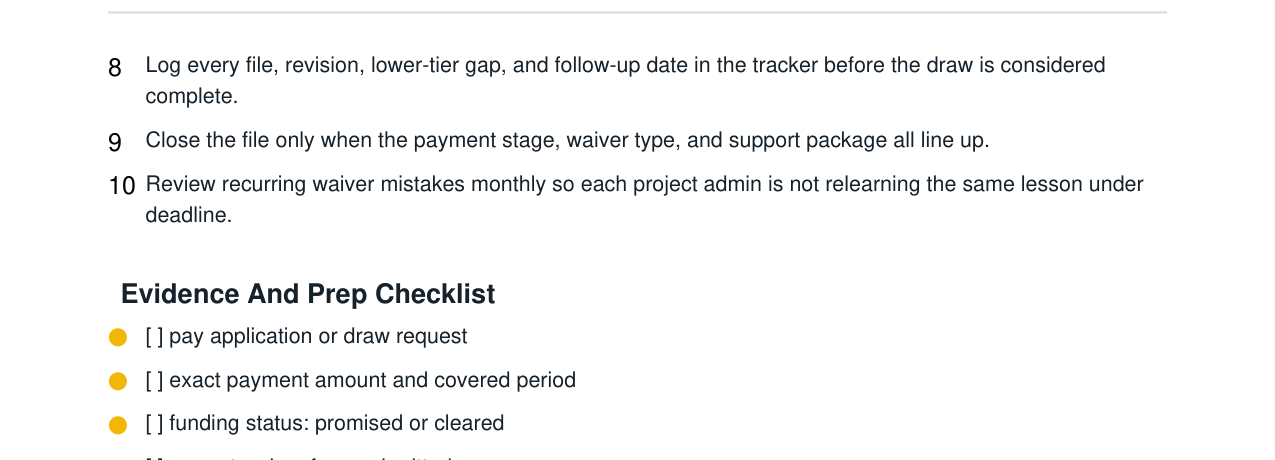 Subcontractor Lien Waiver + Progress Payment Kit real file preview