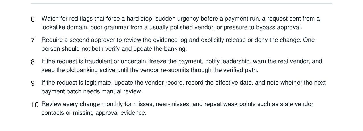 Vendor ACH Change Fraud Verification Kit real file preview